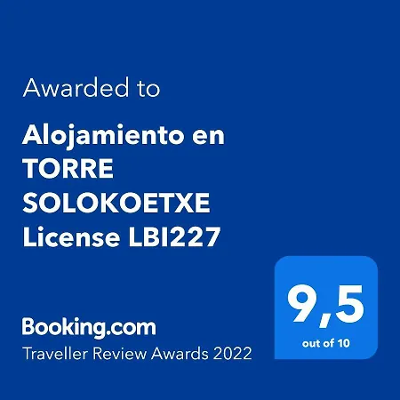 Alojamiento En Torre Solokoetxe License Lbi227 *